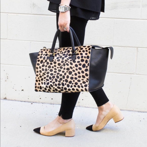 Clare V Handbags - Clare V Sandrine Satchel in Leopard